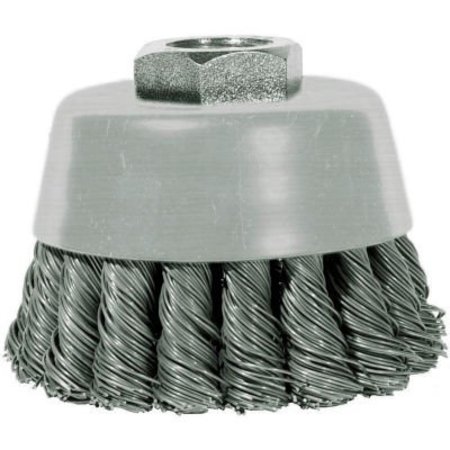 CENTURY DRILL & TOOL Century Drill 76046 Angle Grinder Cup Brush 3" Dia. Knot Steel 0.02" 76046